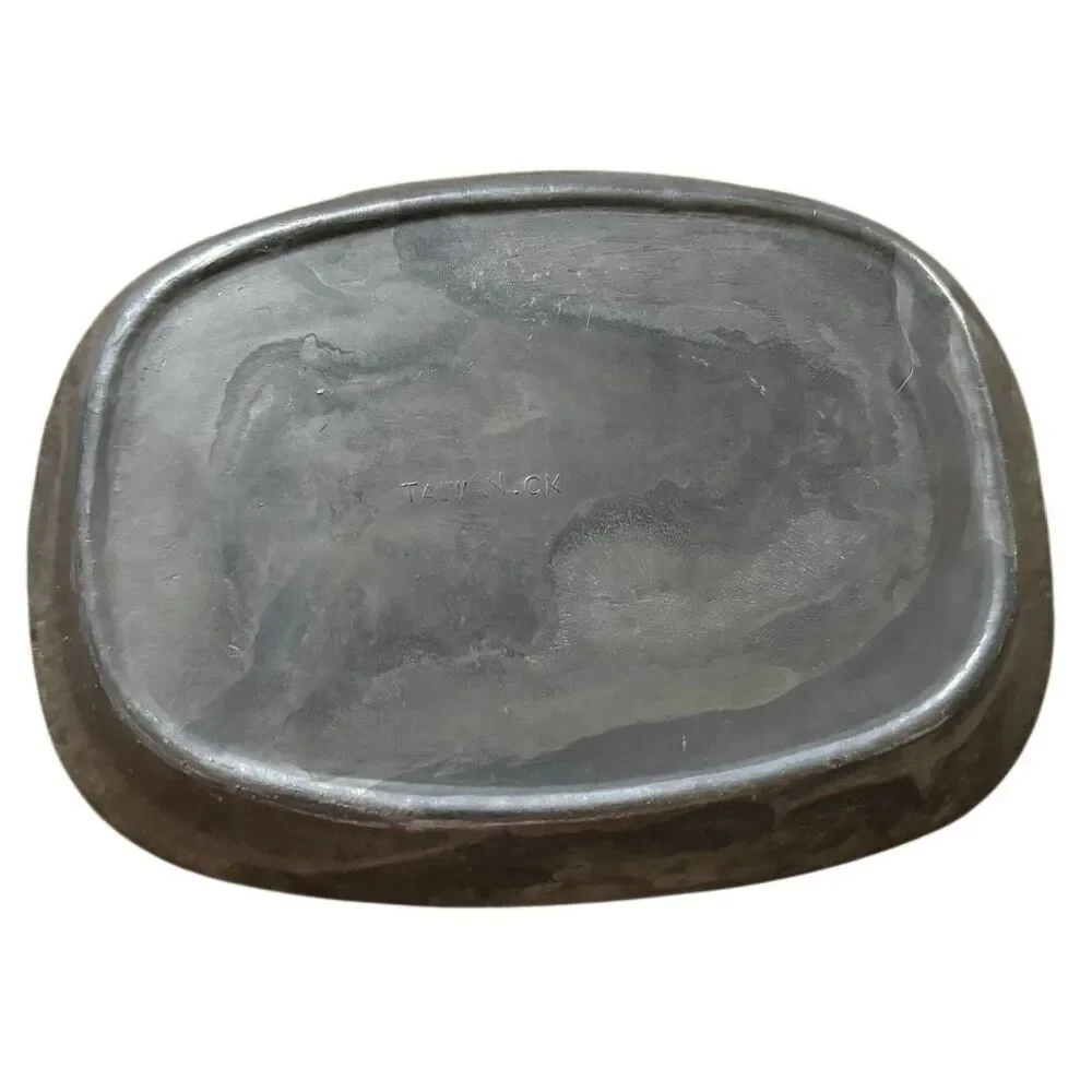 Give Us This Day Our Daily Bread Pewter Platter Made In Taiwan